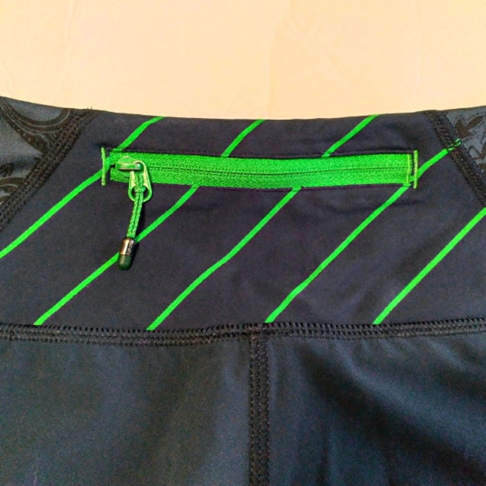 Lululemon Speed Runnig Shorts Secure Back Pocket Lined High-rise Navy Paisley - Picture 7 of 11